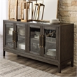 Signature Design by Ashley Burkhaus Modern Wood Dining Server in Dark Brown