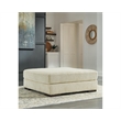 Signature Design by Ashley Lindyn Oversized Fabric Accent Ottoman in Ivory