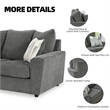 Signature Design by Ashley Stairatt Contemporary Fabric & Wood Loveseat in Gray