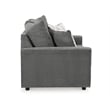 Signature Design by Ashley Stairatt Contemporary Fabric & Wood Loveseat in Gray