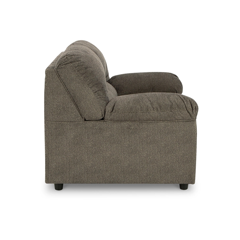 Signature Design by Ashley Norlou Contemporary Fabric & Wood Loveseat in Gray