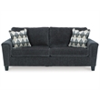 Signature Design by Ashley Abinger Contemporary Fabric Sofa in Smoke Gray