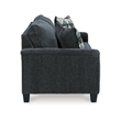 Signature Design by Ashley Abinger Contemporary Fabric Sofa in Smoke Gray