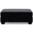 Signature Design by Ashley Lavernett Oversized Fabric Accent Ottoman in Charcoal