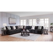 Signature Design by Ashley Lavernett Oversized Fabric Accent Ottoman in Charcoal
