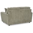 Ashley Furniture Cascilla Contemporary Fabric & Wood Loveseat in Light Gray