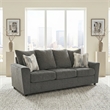 Signature Design by Ashley Stairatt Contemporary Fabric & Wood Sofa in Gray
