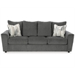 Signature Design by Ashley Stairatt Contemporary Fabric & Wood Sofa in Gray