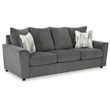 Signature Design by Ashley Stairatt Contemporary Fabric & Wood Sofa in Gray