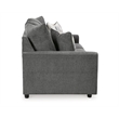 Signature Design by Ashley Stairatt Contemporary Fabric & Wood Sofa in Gray