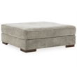 Signature Design by Ashley Bayless Oversized Fabric Accent Ottoman Pewter Gray