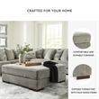 Signature Design by Ashley Bayless Oversized Fabric Accent Ottoman Pewter Gray