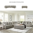 Signature Design by Ashley Bayless Oversized Fabric Accent Ottoman Pewter Gray