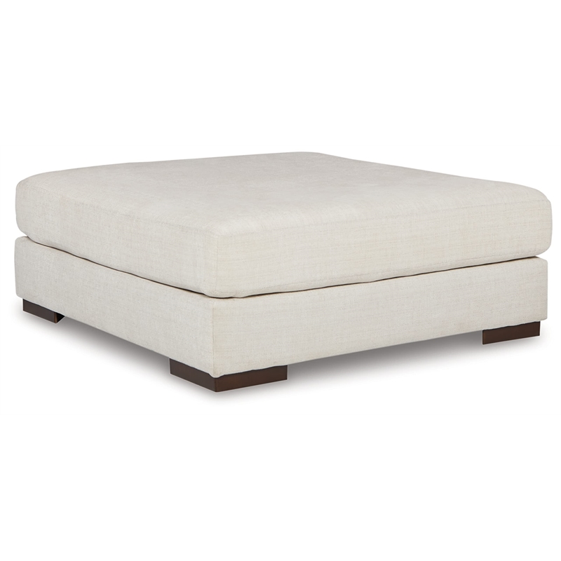 Ashley Furniture Regent Park Oversized Fabric Accent Ottoman in Pewter Gray