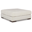 Ashley Furniture Regent Park Oversized Fabric Accent Ottoman in Pewter Gray