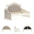 Signature Design by Ashley Realyn Fabric Twin Day Bed in White and Light Gray