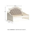 Signature Design by Ashley Realyn Fabric Twin Day Bed in White and Light Gray