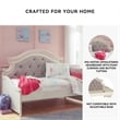 Signature Design by Ashley Realyn Fabric Twin Day Bed in White and Light Gray