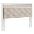 Ashley Furniture Altyra Upholstered Fabric King Panel Headboard in White/Gray