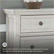 Ashley Furniture Robbinsdale 7-Drawer Wood Dresser in Antiqued White