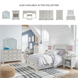 Ashley Furniture Robbinsdale 6-Drawer Wood Dresser in Antiqued White
