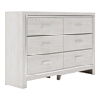 Ashley Furniture Altyra 6-Drawer Contemporary Wood Dresser in White