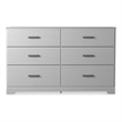 Ashley Furniture Stelsie 6-Drawer Coastal Wood Dresser in White