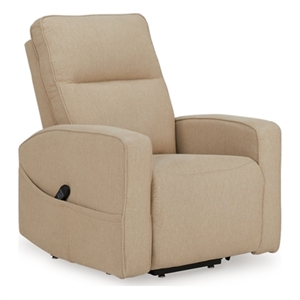 signature design by ashley starganza taupe power lift recliner