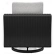 Signature Design by Ashley Beachcroft Black Outdoor Swivel Lounge with Cushion