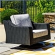 Signature Design by Ashley Beachcroft Black Outdoor Swivel Lounge with Cushion