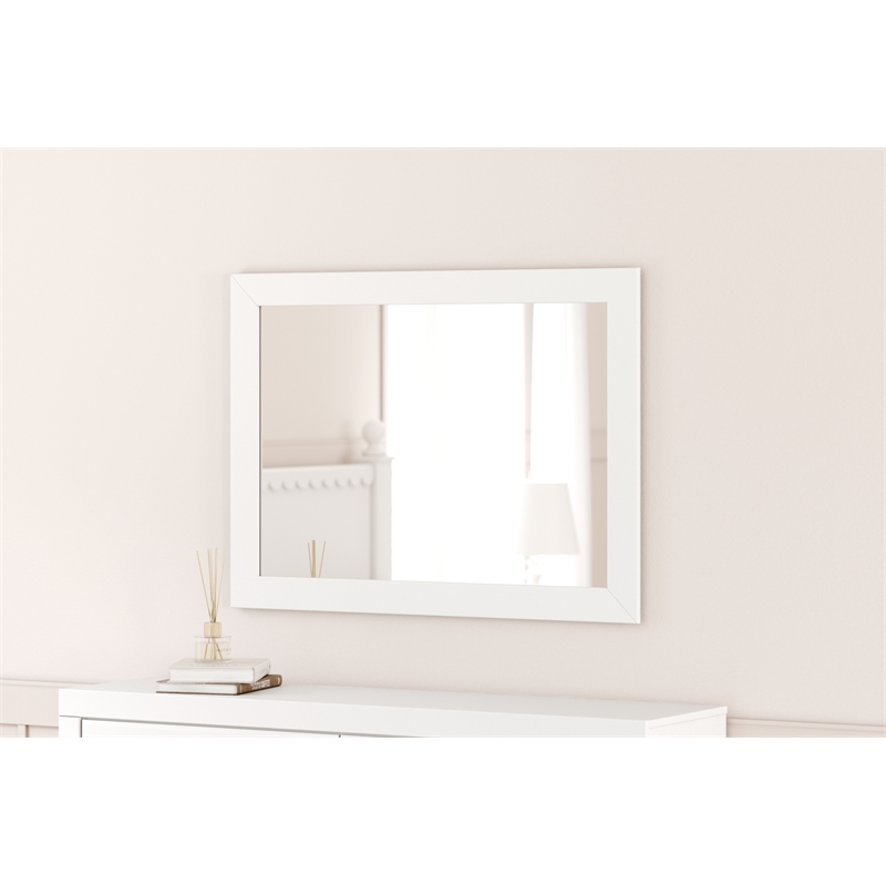 Signature Design by Ashley Mollviney White Bedroom Mirror