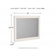 Signature Design by Ashley Stelsie White Bedroom Mirror