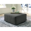 Signature Design by Ashley Edenfield Charcoal Oversized Accent Ottoman