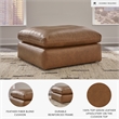 Signature Design by Ashley Emilia Caramel Oversized Accent Ottoman