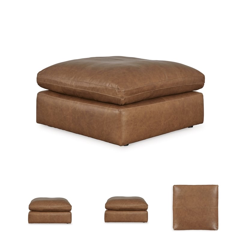 Signature Design by Ashley Emilia Caramel Oversized Accent Ottoman