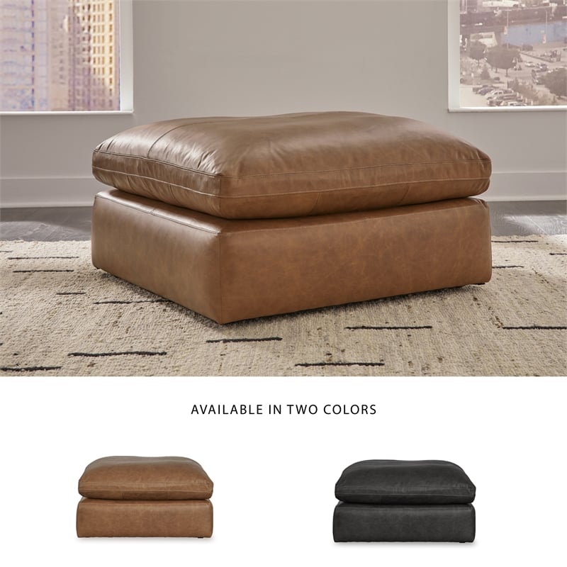 Signature Design by Ashley Emilia Caramel Oversized Accent Ottoman