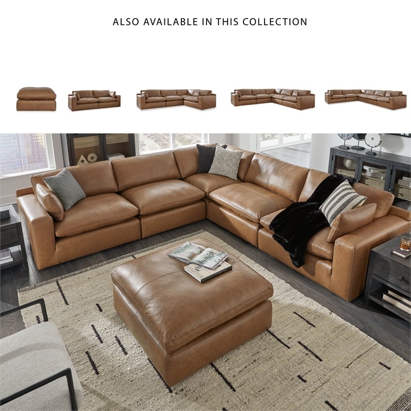 Signature Design by Ashley Emilia Caramel Oversized Accent Ottoman