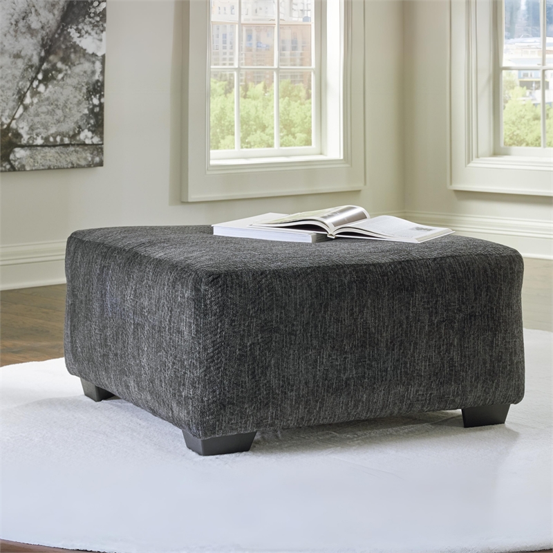 Signature Design by Ashley Biddeford Gray Oversized Accent Ottoman