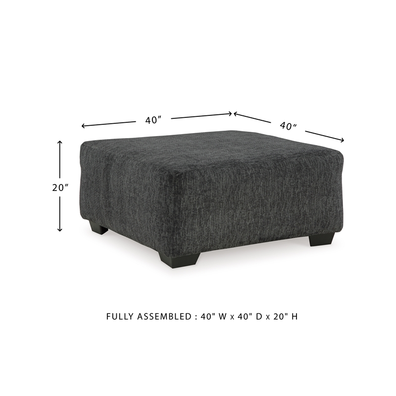 Signature Design by Ashley Biddeford Gray Oversized Accent Ottoman