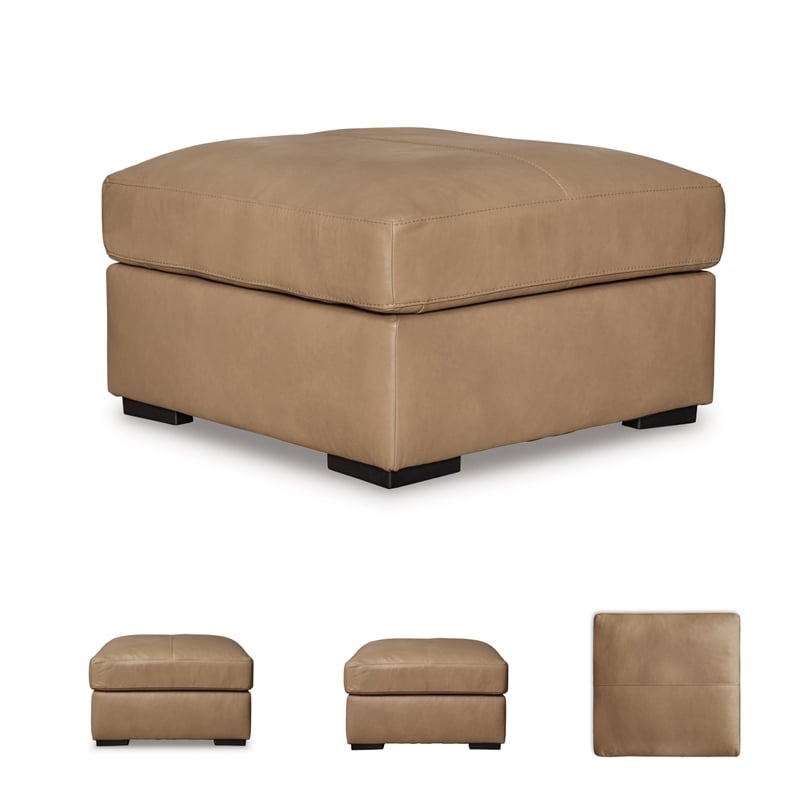 Signature Design by Ashley Bandon Toffee Oversized Accent Ottoman