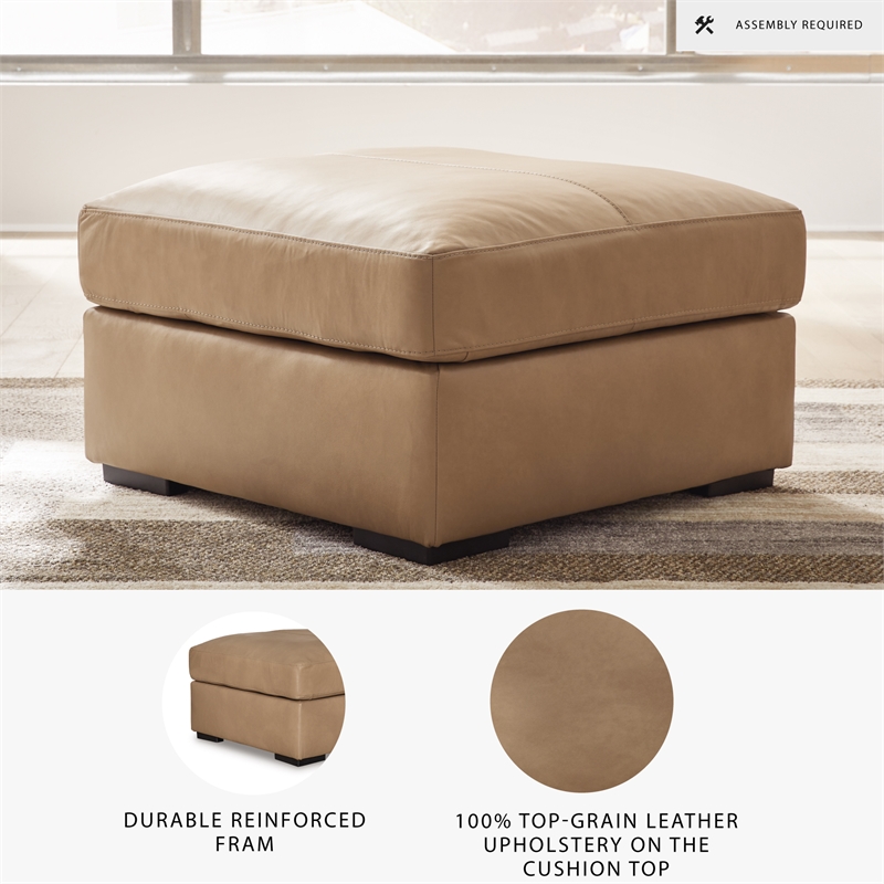 Signature Design by Ashley Bandon Toffee Oversized Accent Ottoman