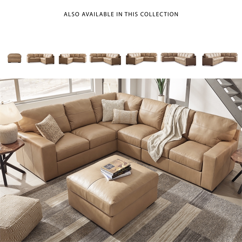 Signature Design by Ashley Bandon Toffee Oversized Accent Ottoman