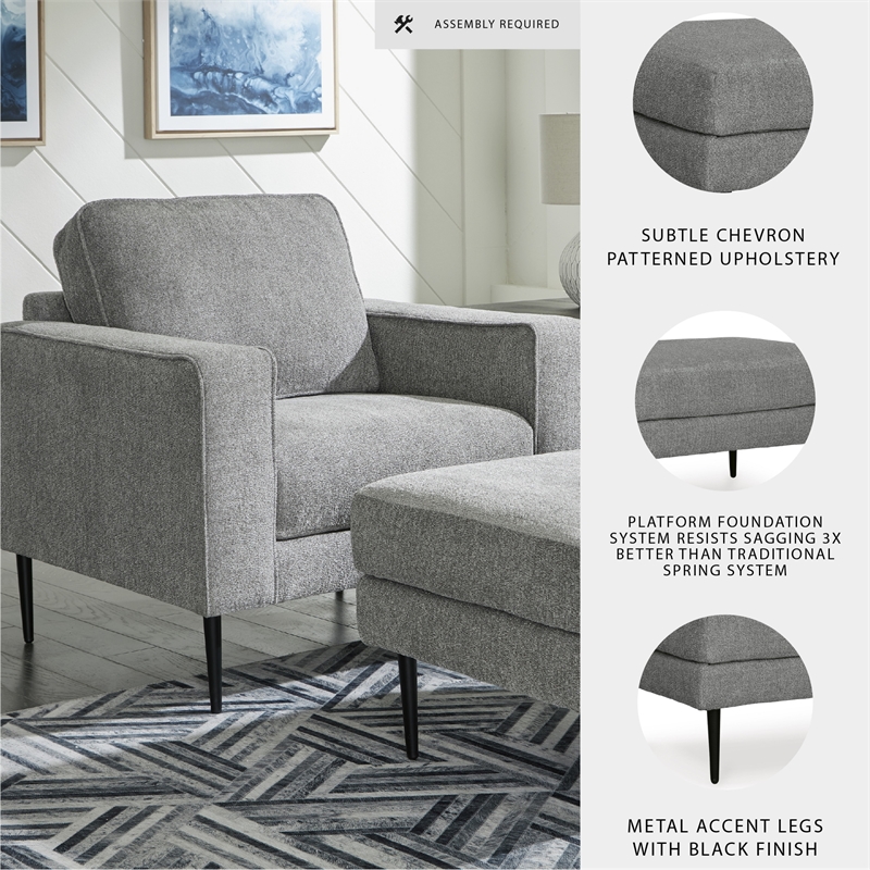 Signature Design by Ashley Hazela Charcoal Chair