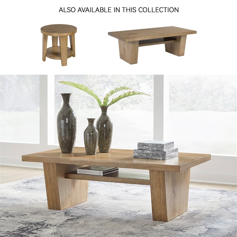 Signature Design by Ashley Kristiland Light Brown Coffee Table
