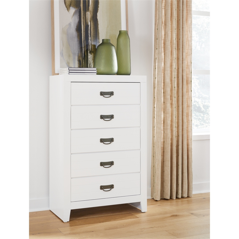 Ashley Furniture Binterglen White Chest of Drawers