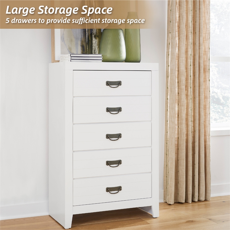 Ashley Furniture Binterglen White Chest of Drawers