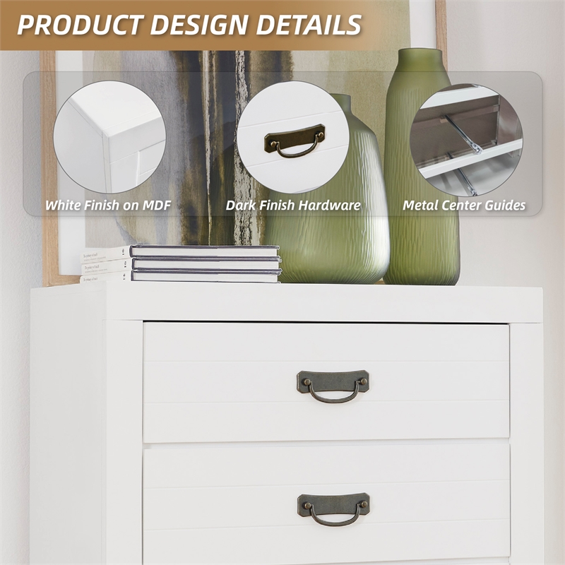 Ashley Furniture Binterglen White Chest of Drawers