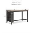 Signature Design by Ashley Gesthaven Light Brown Counter Height Dining Table