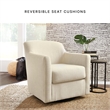 Signature Design by Ashley Bradney Beige Swivel Accent Chair