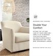 Signature Design by Ashley Bradney Beige Swivel Accent Chair